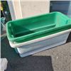 Image 2 : 2 LARGE HEAVY DUTY STORAGE TOTES