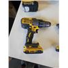 Image 2 : DEWALT CORDLESS TOOL SET - INCLUDES 20VMAX BRUSHLESS HAMMER DRILL, 20V MAX IMPACT GUN, 20VMAX VARIAB
