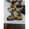 Image 2 : DEWALT 20VMAX CORDLESS TOOL SET INCLUDES 2 BRUSHLESS 1/4 INCH IMPACT DRIVERS, BRUSHLESS 1/2 INCH HAM