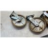 Image 2 : 4 HEAVY DUTY CASTERS - 2 SWIVEL, ONE LOCKING