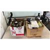 Image 1 : 2 BOXES OF CORDLESS BLINDS, SPICE RACK SHOWER CURTAIN AND MORE