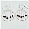 Image 1 : STERLING SILVER RED CRYSTAL EARRINGS, RETAIL $75.00