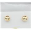 Image 1 : 10KT. YELLOW GOLD 6MM BALL EARRINGS, RETAIL $400.00