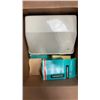 Image 2 : 2 BOXES OF SLIDE VIEWERS, PROJECTOR, WINE RACK AND JARS