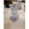 Image 3 : PITCHER, CRYSTAL AND GLASS CANDLE HOLDERS AND CANDLE STAND