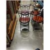 Image 8 : 4 METAL FRAMED WOOD SEAT CHAIRS