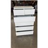 Image 2 : WHITE 6 DRAWER CHEST OF DRAWERS