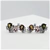 Image 1 : STERLING SILVER NATURAL TOURMALINE (1.84CTS) & CZ EARRINGS, W/A $840.00
