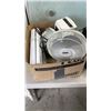 Image 2 : BOX OF FOODSAVER, 2 HEATERS, FAN AND BROADSTONE COOLER WITH TRAVEL BOTTLES