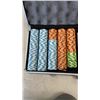 Image 2 : POKER CHIP SET WITH NUMERIC VALUES