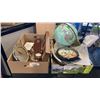 Image 1 : 2 TRAYS OF BAROMETERS, CLOCKS, GLOBE
