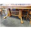 Image 8 : WINNERS OAK DINING TABLE WITH 2 LEAFS AND 8 CHAIRS