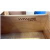 Image 8 : OAK WINNERS 2 PIECE DISPLAY CABINET WITH BOWED GLASS DOOR