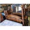 Image 3 : QUEENSIZE 4 POSTER BEDFRAME WITH SEALY POSTUREPEDIC MATTRESS AND BOX SPRING