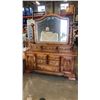 Image 1 : OAK DRESSER WITH MIRROR