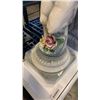 Image 8 : 30 INCH TALL CAPODIMONTE ITALY PLANTER STAND WITH MATCHING BOWL