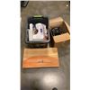 Image 1 : BROTHER SEWING MACHINE WITH FABRIC, WINE BOX AND CUISINART COFFEE MAKER