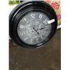 Image 2 : FRAMED MIRROR, PRINT AND GEAR DESIGN CLOCK