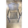 Image 2 : ROUND GLASSTOP PATIO TABLE AND 3 PATIO CHAIRS