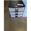 Image 2 : TWO 3 DRAWER PLASTIC ORGANIZERS