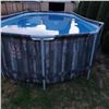 Image 2 : AS NEW BESTWAY PLATINUM SERIES POWER  STEEL 22FT X 12FT X 48" POOL FRAME AND VINYL WITH SOLAR WATER