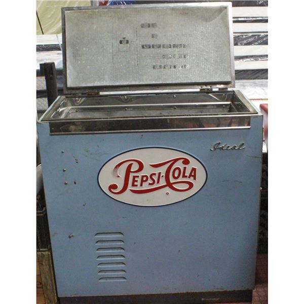 VINTAGE IDEAL PEPSI COLA CHEST FREEZER