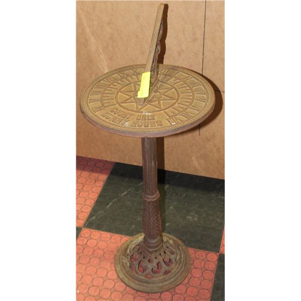 CAST IRON SUNDIAL 35"