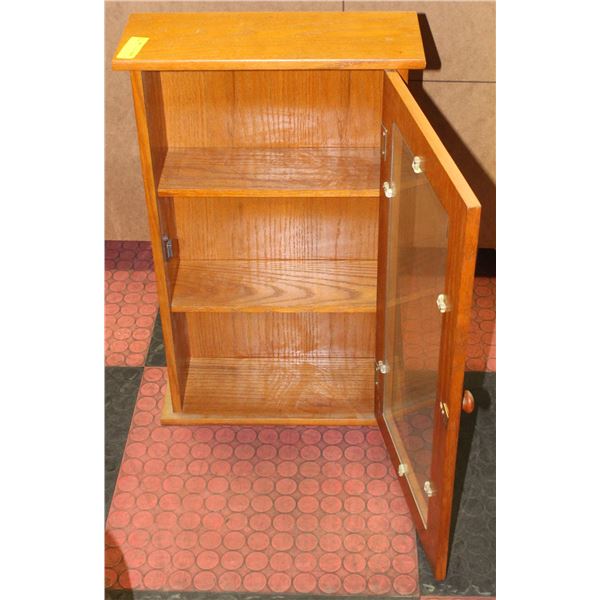 WOODEN CABINET 17" X 7" X 28"