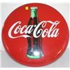 COCA COLA BRAND "TACKER TYPE" ROUND BUTTON SIGN