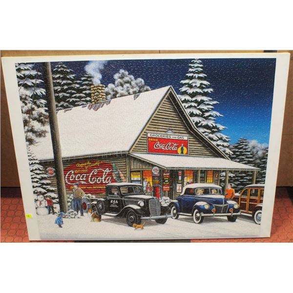 WINTER COCA COLA PUZZLE PAINTING