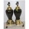Image 1 : 2 BLACK AND GOLD LAMPS
