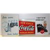 Image 1 : LOT OF 3 COCA COLA REPRODUCTION METAL SIGNS