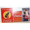 Image 1 : LOT OF 3 COCA COLA ADVERTISMENTS METAL SIGNS