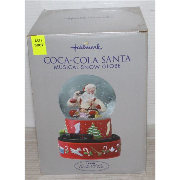 COCA COLA SANTA MUSICAL SNOW GLOBE