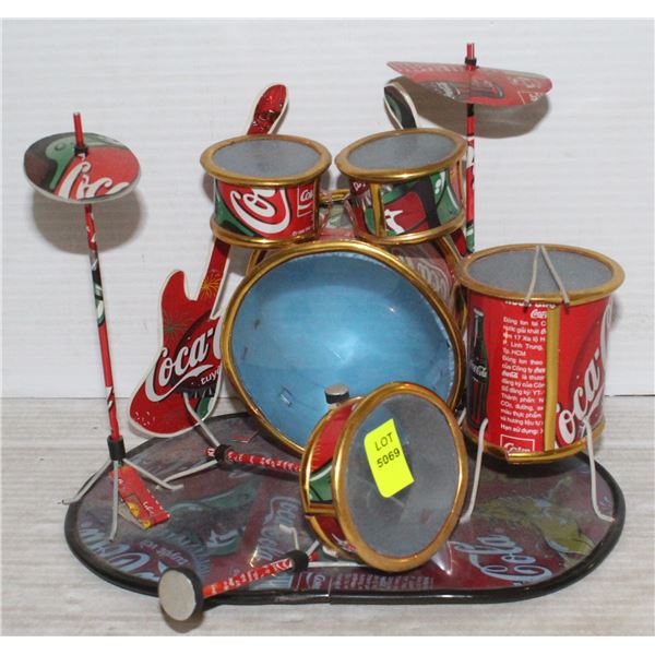 HANDMADE COCA-COLA DRUM SET TOY