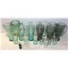 LOT OF 25 ASSORTED SIZE COCA COLA GLASSES