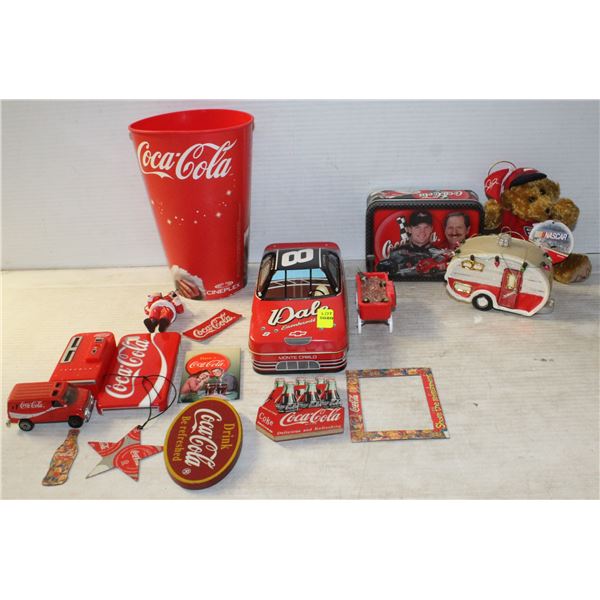LOT OF 17 COCA COLA COLLECTIBLES INCLUDES MAGNETS