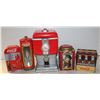 4 COCA COLA COLLECTIBLE TINS SOLD WITH CERAMIC