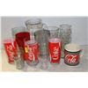 Image 1 : 13 VARIOUS COCA COLA GLASSES