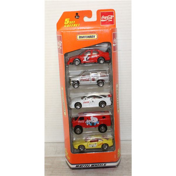MATCHBOX COCA COLA 5 SET OF TOY CARS