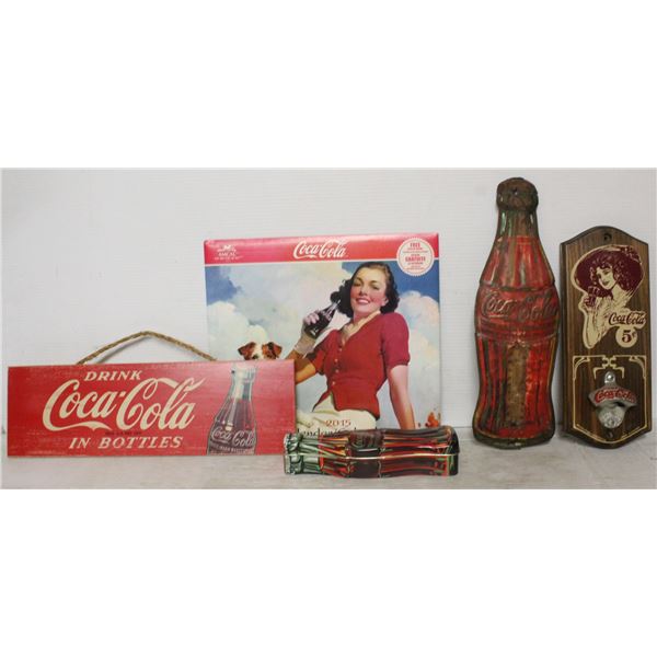 5 ASSORTED COCA COLA COLLECTIBLES