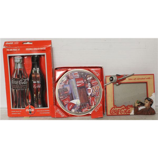 3 ASSORTED COCA COLA COLLECTIBLE ITEMS