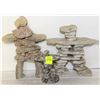 Image 1 : 3 INUKSHUK MADE OF STONE