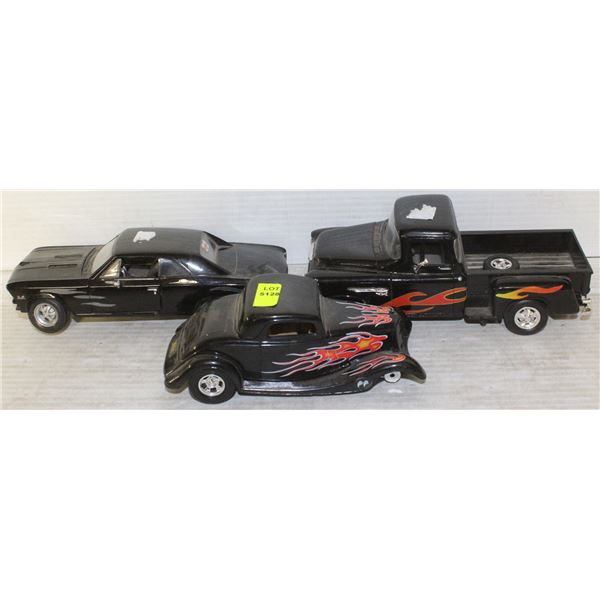 LOT OF 3 DIECAST CARS INCLUDES 1932 FORD COUPE