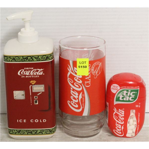 3 COCA COLA COLLECTIBLES