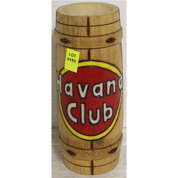 HAVANA CLUB WOODEN MUG