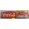 Image 1 : COCA COLA WOODEN AND METAL SIGN