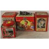 4 COCA COLA COLLECTIBLE TIN CONTAINERS