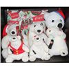 7 COCA COLA COLLECTIBLES POLAR BEAR PLUSH/PILLOW