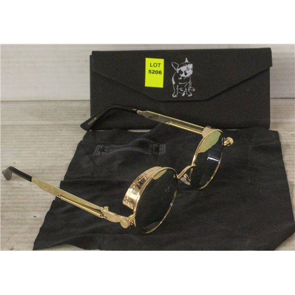 ROUND RETRO 90'S SUNGLASSES IN CASE